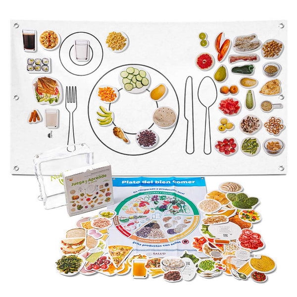 NutriKit® 115 (antes 103) Réplicas de Alimentos Juega y Aprende para Talleres 5aEd